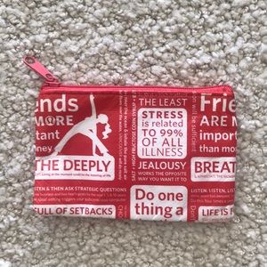 Lululemon card/coin zipper pouch
